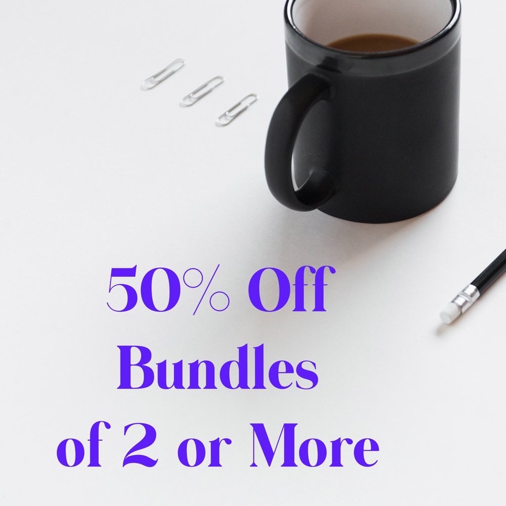 50% off Bundles of 2 or more totaling 50$ - Picture 4 of 4